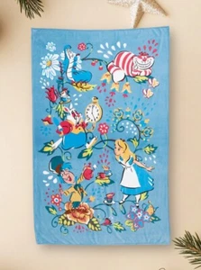 Vera Bradley x Disney Alice In Wonderland Throw Blanket Bedding Characters New - Picture 1 of 4