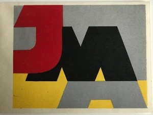 Carte invitation Voeux Pochoir Lithographie José Mendoza Almeida Typographe 1958 - Picture 1 of 5