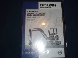 VOLVO COMPACT EXCAVATOR DVD CD PARTS BOOK MANUAL - Picture 1 of 1