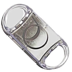 Cuban Guillotine Pocket Cigar Double Blades Cigar Punch Cutter Stainless Steel - Bild 1 von 4