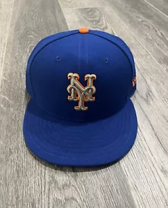 New Era 59Fifty Men 7 1/4 Hat New York Mets Alternate 2 On Field Cap Royal Blue - Picture 1 of 5