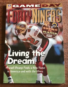 SF 49ers vs St. Louis Rams 1996 Game Day Souvenir Program Israel Ifeanyi Cover - Picture 1 of 5