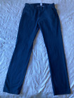Men?S Gap Blue Pinstripe Brushed Cotton Trousers W28 L32 - Slim Fit