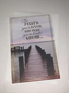 Tarjeta de cumpleaños Hallmark: Lake Years You’ve Lived The Way You Lived Them Wonderful - Imagen 1 de 6