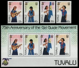 Tuvalu 1985 - Mi-N.o 322-325 y Bloque 13 ** - Estampillada sin montar o nunca montada - Scouts / Scouts - Imagen 1 de 1