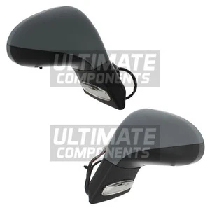 Peugeot 207 cc 2007-2015 Electric Power Folding Wing Door Mirrors Primed 1 Pair - Picture 1 of 24
