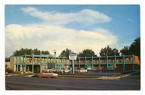 Cartel de Google a color de Chateau Motor Lodge Denver década de 1950 autos vintage - Imagen 1 de 2