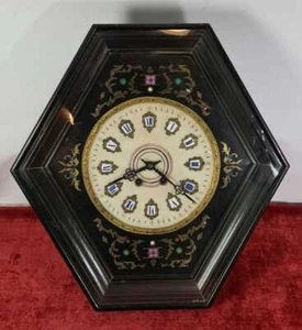 HORLOGE MURALE. OEIL DE BOEUF. STYLE ISABELINE. FRANCE. XIXÈME SIÈCLE. - Picture 1 of 3