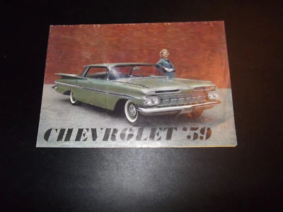 Chevrolet Bel Air 1959 Biscayne Brookwood Parkwood Wagons folleto de ventas a color  Foto 1 de 4
