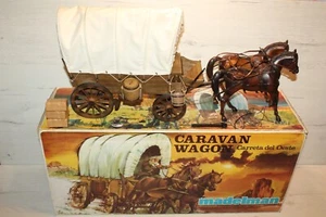 MADELMAN ORIGINAL BOXED "CARAVAN WESTERN WAGON" CARAVANA DEL OESTE 70/80s SPAIN - Foto 1 di 12