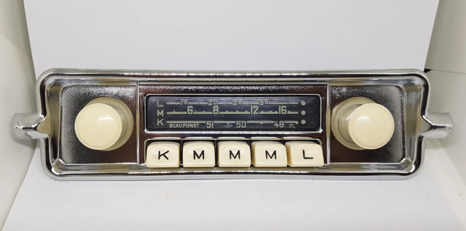 Placa frontal de rádio vintage para Volkswagen Beetle clássico - Painel VW Bug original - Imagem 1 de 3