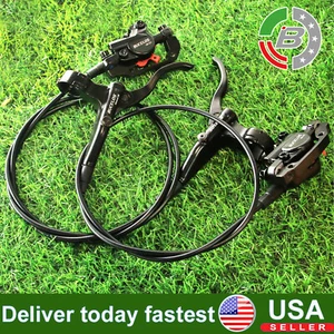 Mountain Bike Dual Piston Hydraulic Disc Brake Left Front&Right Rear 800/1500mm - Picture 1 of 9