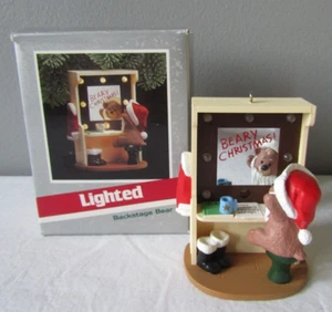 1989 Hallmark Lighted Backstage Bear Christmas Ornament NIB - Picture 1 of 6