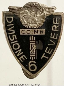 CAMPAGNA D'AFRICA ETIOPIA 6a DIVISIONE CC.NN. TEVERE DISTINTIVO MVSN 1935.1936 - Foto 1 di 6