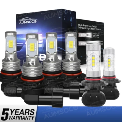 适用于起亚 SPORTAGE 2017 2018 2019 - 2021 LED 车头灯高/低 + 雾灯灯泡 6x — 第 1/4 张图片