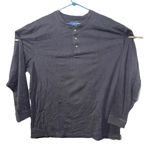 L.L. Camiseta Henley negra XXL manga larga Bean para hombre  - Imagen 1 de 8