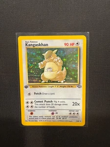 Kangaskhan Jungle 1st Edition 5/64 Holo Pokemon Vintage WOTC - MP - Picture 1 of 5