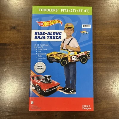 Disfraz Hot Wheels 2T 3T 4T Coche de Carreras Baja Paseo Espuma De Lujo Sombrero Vestir Foto 1 de 3