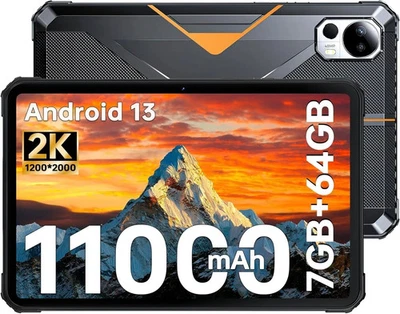 FOSSiBOT DT1 Lite Rugged Tablet 11000mAh 10.4" IPS 2K Display 8GB+64GB - Image 1 of 4