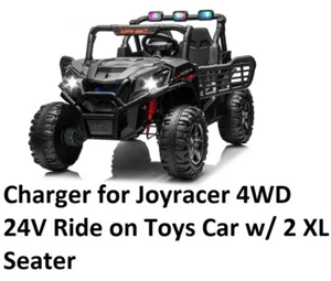 🔥power supply Charger for Joyracer 4WD 24V Ride on Toys Car w/ 2 XL Seater - Picture 1 of 3