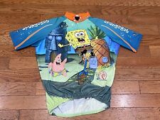 Descente Nickelodeon Mens L Spongebob Squarepants 1/2 Zip Cycling Jersey Shirt