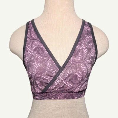 Sujetador deportivo Champion Active Performance para mujer talla pequeña rosa gris cuello en V Foto 1 de 4