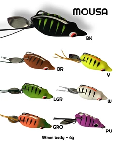 DEADLY MOUSA BASS LURE MOUSE LURE FISHING LURE SOFTBODY - Picture 1 of 5