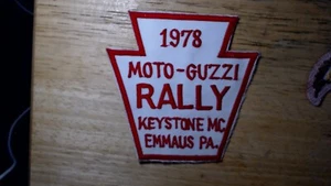 1978 Moto Guzzi Rally Keystone Motorcycle Club Emmaus, Pa. Patch. 4 inch - Picture 1 of 2