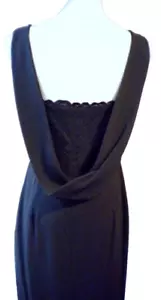 ALFANI Dress Woman's size 6 Black Sheath Acetate/Rayon Sleeveless Knee-Length - Picture 1 of 6