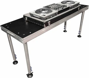 DJ TABLE / Portable stage panel 60x183cm 1 panel, adjustable legs 800 to 1400mm - Picture 1 of 8