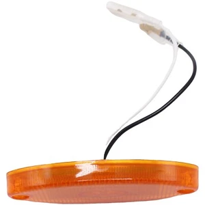 12V Amber Oval LED Side Marker Lamp Light Caravan Motorhome For Car - Picture 1 of 7