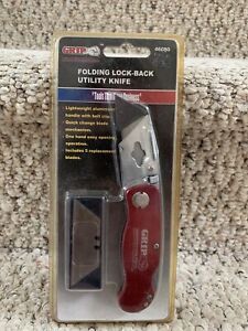Grip Folding Lock-Back Utility Knife