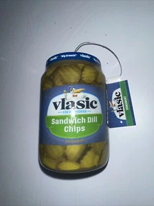 Kunststoff Sandwich Dill Chip Pickle Faux Lebensmittel Weihnachtsschmuck Neu - Bild 1 von 9