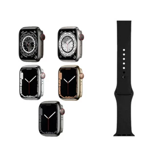 Apple Watch Series 7 - 41mm 45mm, Aluminium Steel Titanium, GPS LTE - Very Good - Picture 1 of 13