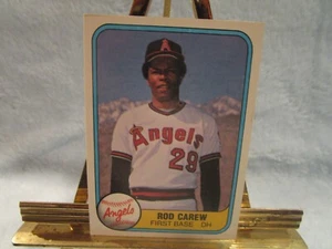 Rod Carew, First Base DH, California Angels, 1981 Fleer Corp #268 - Picture 1 of 2