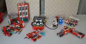 LEGO City, Fire-Ladder Truck, Boat, Brigade, Engine, Station, Utility Truck, etc