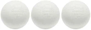 Champion Sports Official Size Rubber Lacrosse Balls White 3 Pack Practice Games - Picture 1 of 3