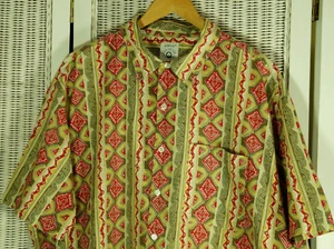 ST MICHAEL Vintage 1990s Camisa de impresión multicolor de manga corta para hombre XL 53 "M & S - Imagen 1 de 5