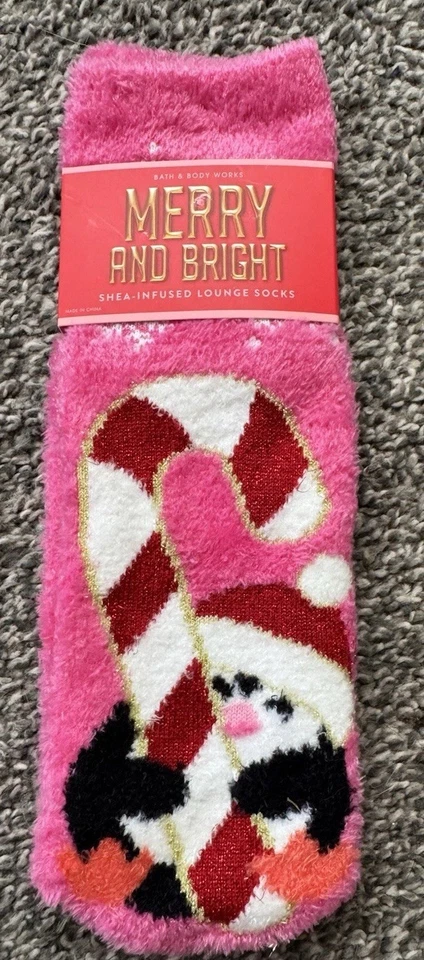✝️✝️Calcetines de salón con infusión de karité Merry & Be Bright Bath & Body Works nuevos con etiquetas✝️✝️ Foto 1 de 3