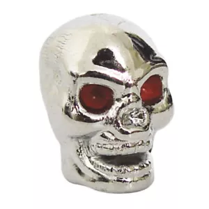 Tappi Valvola Trik Topz, Skull, Cromo, Per Harley - Davidson - Foto 1 di 1