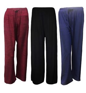 Womens Ladies Plazzo Trouser Elasticated Trousers Summer Lounge Pants plus size 