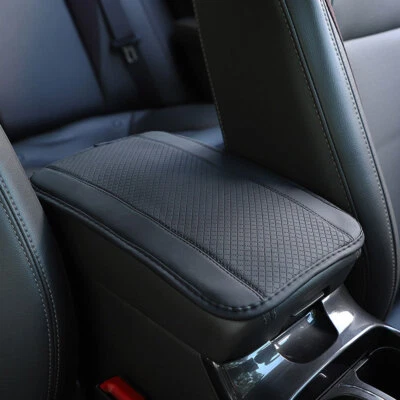 Leather Car Armrest Pad Cover Center Console Box Protector Cushion Hand Supports - Imagem 1 de 4