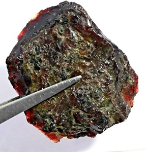 Extrem seltene Painite rot braun unbeheizte Facette ca. 255,10 Ct Mogok zertifiziert - Bild 1 von 6