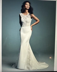 Brand New Maggie Sottero Ivory Wedding Dress ~ Never Worn With All Tags Attached - Picture 1 of 5