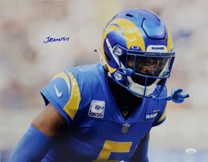 JALEN RAMSEY Autographed 16x20 Photo Los Angeles Rams Signed (JSA Witnessed COA) - Picture 1 of 4