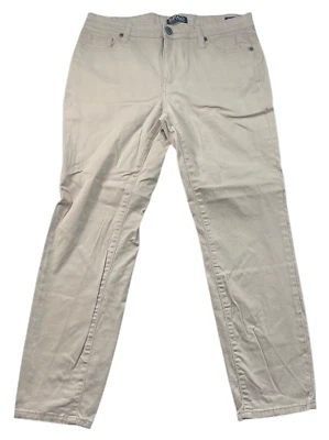 Buffalo David Bitton Ankle Pants Womens Size 6 Tan Pockets Stretch - Image 1 of 4
