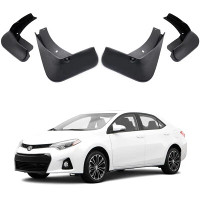 4x guardabarros guardabarros guardabarros guardabarros para Toyota Corolla sedán 2014-2017 Foto 1 de 4