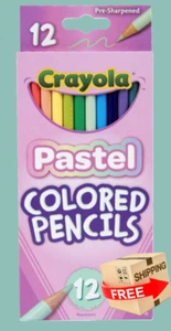 1 Crayola PASTEL colored pencils, Kids & Adult coloring, color, school supplies - Picture 1 of 5