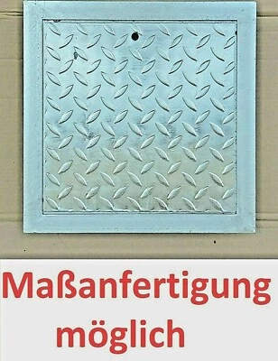 Schachtabdeckung verzinkt Tränenblech Gullideckel rostfrei Rahmen kanal Deckel