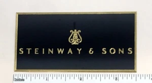 Steinway and Sons Custom Engraved Brass Plaque - Picture 1 of 7